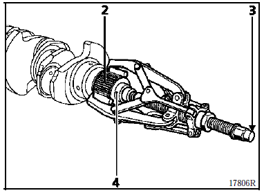 Méthode de remplacement du pignon de vilebrequin