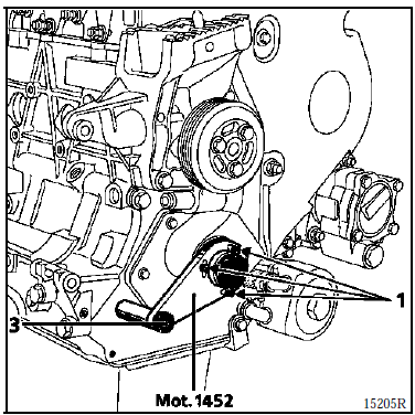 Procedure de calage du volant moteur