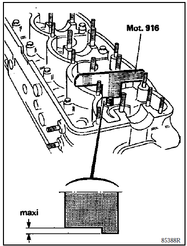 Contrôle de la hauteur de tige de soupape