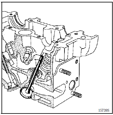 Mise en place des joints de queue de soupapes neufs