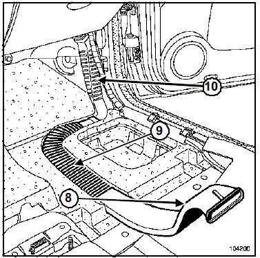 Conduit de distribution d'air arrière