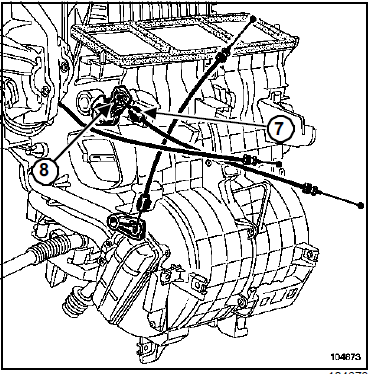 Câble de commande de distribution d'air