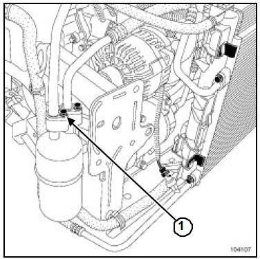 Tuyau évaporateur - bouteille déshydratante