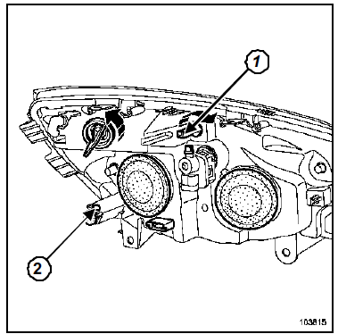 Projecteurs halogènes : Réglage