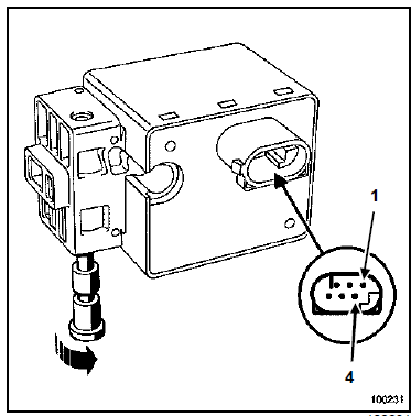 Verrou électrique de colonne de direction : Branchement