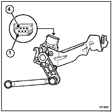 Capteur de hauteur arrière : Branchement