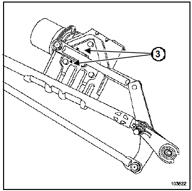 Mécanisme du moteur d'essuie-vitre avant