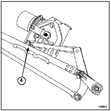 Mécanisme du moteur d'essuie-vitre avant