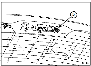 Mécanisme du moteur d'essuie-vitre arrière