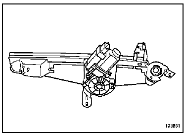 Moteur de lève-vitre arrière