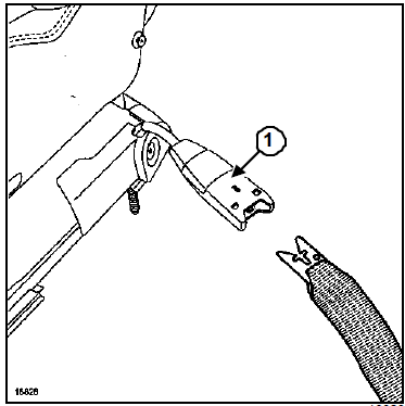 Prétensionneur ventral avant