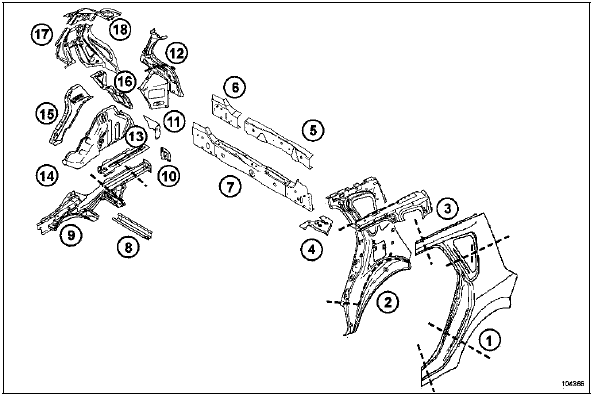 Désignation des pièces