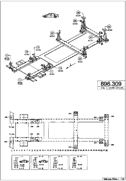 Banc de réparation