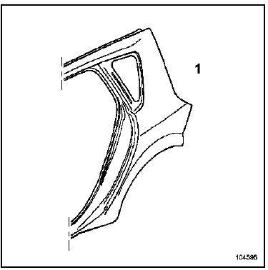 Panneau d'aile arrière