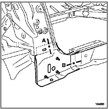 Doublure latérale de jupe arrière