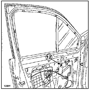 Dépose de la vitre fixe de porte avant