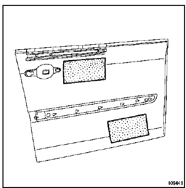 Panneau de porte latérale avant