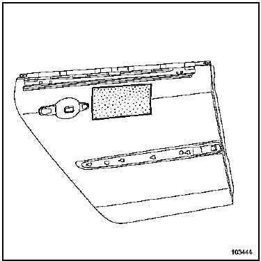 Panneau de porte latérale arrière