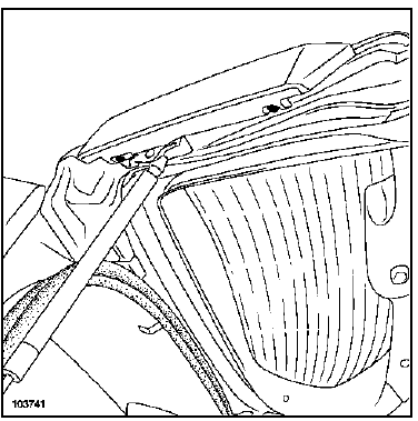 Dépose de la lunette arrière ouvrante