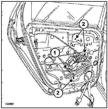 Lève-vitre de porte arrière