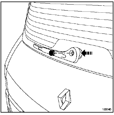 Moteur d'essuie-vitre de lunette arrière