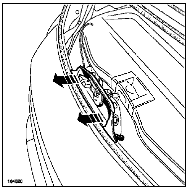 Moteur d'essuie-vitre de lunette arrière