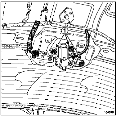 Moteur d'essuie-vitre de lunette arrière