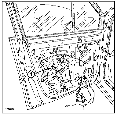 Vitre coulissante de porte avant