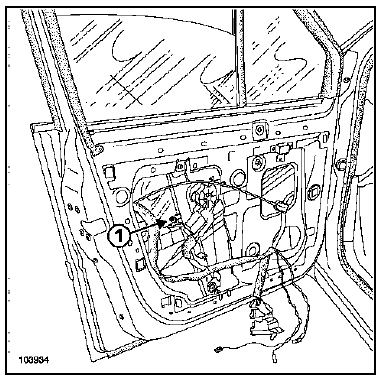 Vitre fixe de porte avant