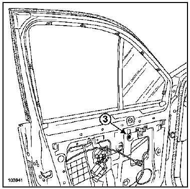 Vitre fixe de porte avant