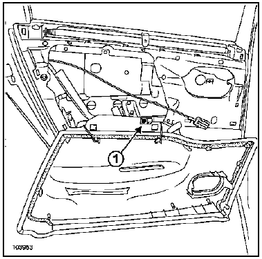 Vitre coulissante de porte arrière