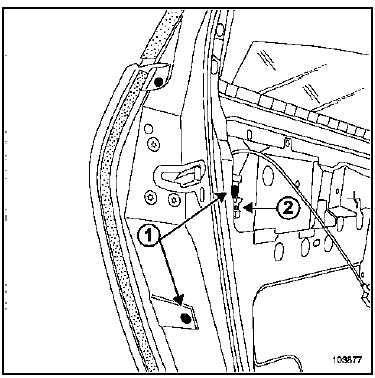 Vitre coulissante de porte arrière