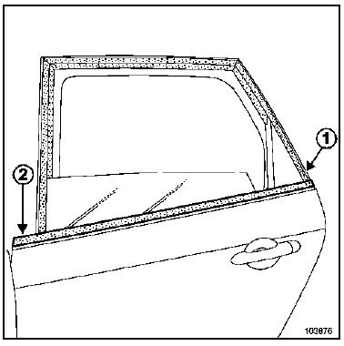 Lécheur extérieur de porte arrière