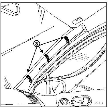 Garniture de montant de pare-brise