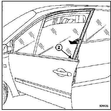 Joint d'encadrement de porte avant