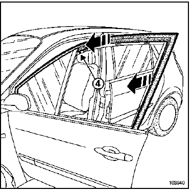 Joint d'encadrement de porte avant