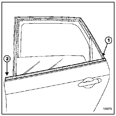 Joint d'encadrement de porte arrière