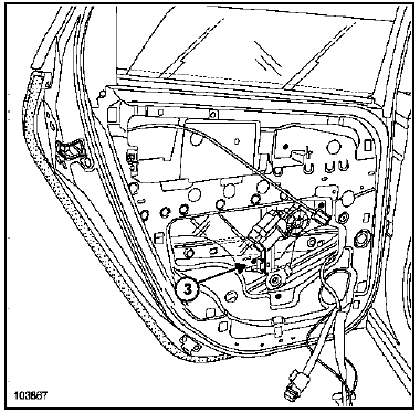 Joint d'encadrement de porte arrière