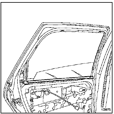 Joint d'encadrement de porte arrière