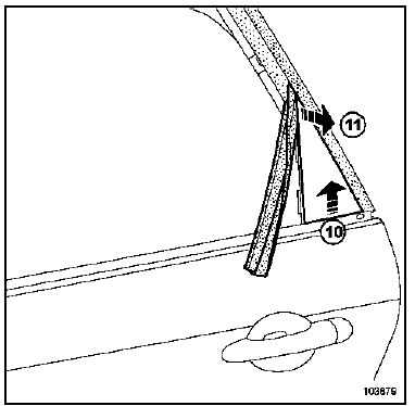 Joint d'encadrement de porte arrière