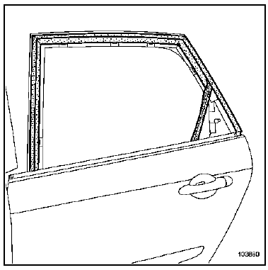 Joint d'encadrement de porte arrière