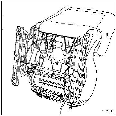 Armature de siège avant