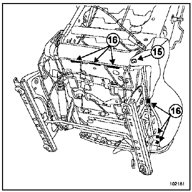 Armature de siège avant