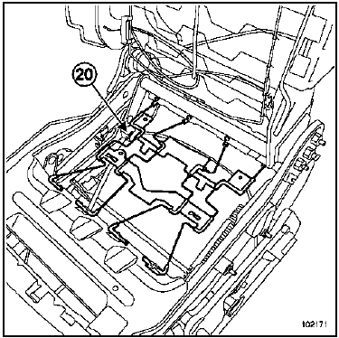 Armature de siège avant