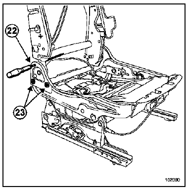 Armature de siège avant