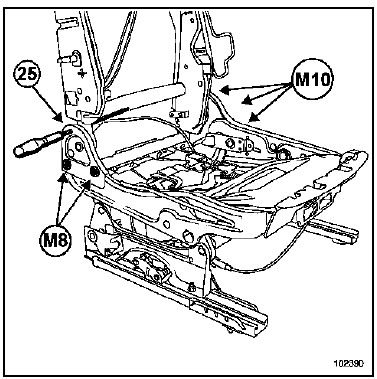 Armature de siège avant