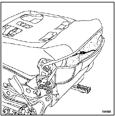 Armature de siège avant