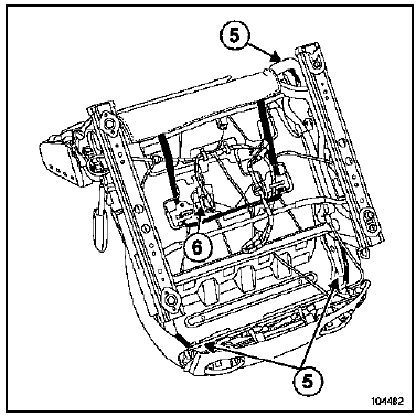 Armature de siège avant