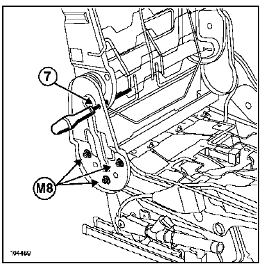 Armature de siège avant