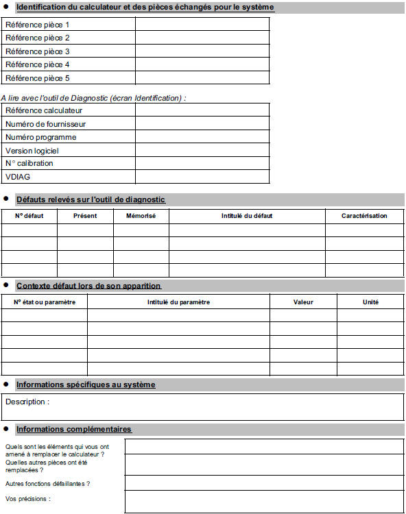 Fiche Diagnostic